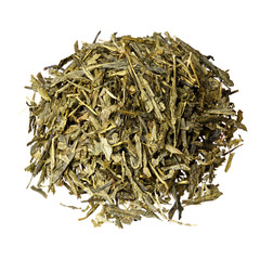 Sencha based tea mix isolated.