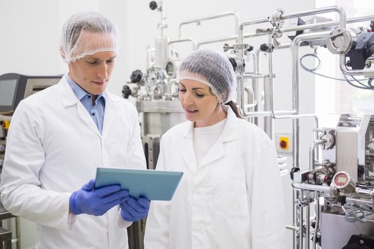 Scientists using tablet to control vats