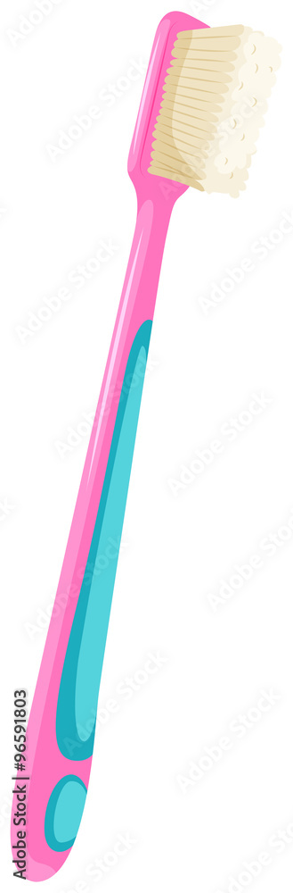 Wall mural Toothbrush with pink handle