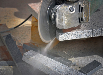 Grinder, cutting marble