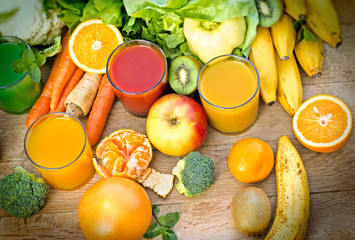 Healthy juices - refreshing beverages