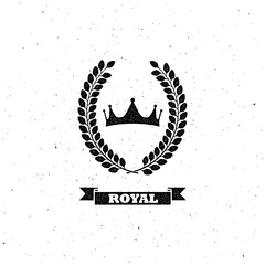 laurel wreath and crown