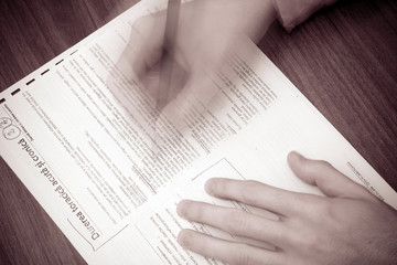 Obraz premium learning on my papers