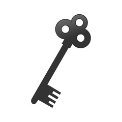 Old Key Silhouette
