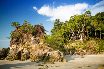 Fototapeta na wymiar A large rock in island Thailand.