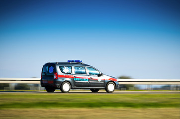 Obraz premium Ambulance car