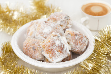 cookies with cup of coffee