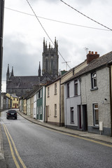 Obraz premium beautiful residential street scene in kilkenny