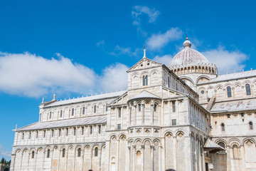 Fototapeta na wymiar View of the Pisa Cathedral in Pisa, Italy