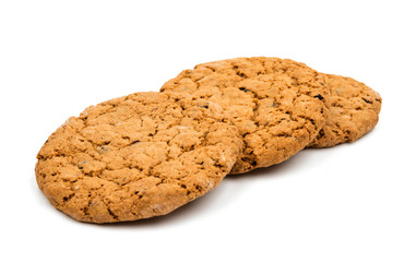 Pile of cookies isolated