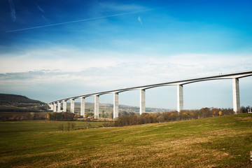 Viaduct in valley