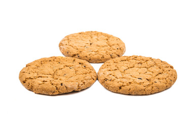Pile of cookies isolated
