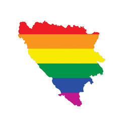 Fototapeta premium bosnia gay map
