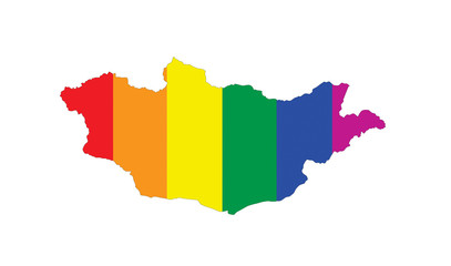 Fototapeta premium mongolia gay map