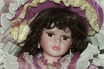Face porcelain doll