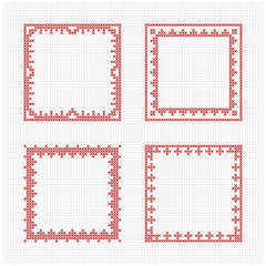 Scandinavian style cross stitch pattern