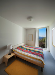 Interior, comfortable bedroom