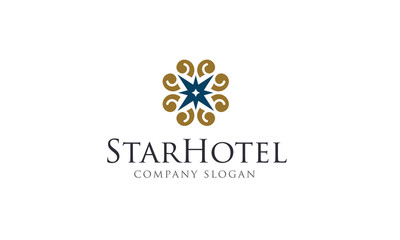 Fototapeta na wymiar Star Hotel Logo