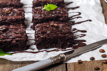 homemade chocolate brownies