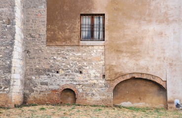 Exterior wall of the Gothic church. Beginning of the year 1300.