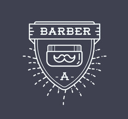 Retro Design Logotype. DIY Handmade Craft Art illustration Vintage Vector in Sailor Circus Freaks Style