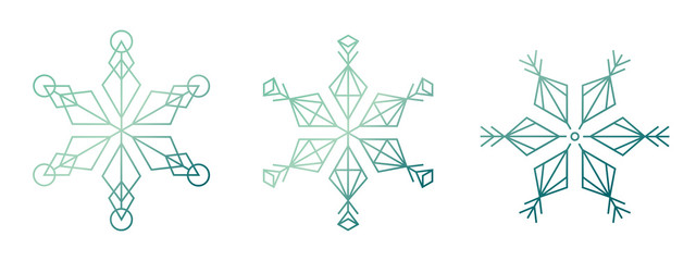 Schneeflocke geometrisch #Set8