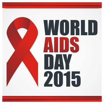 Greeting Card of World AIDS DAY 2015 Design Illustration