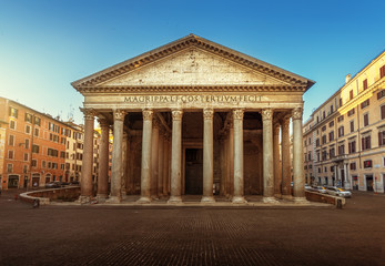 Pantheon in Rome, Italy - obrazy, fototapety, plakaty