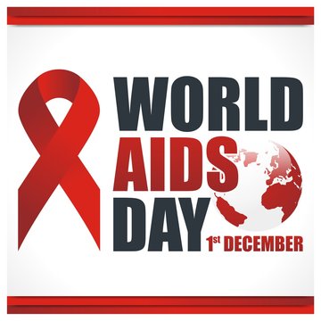 Greeting Card of World AIDS DAY Design Illustration