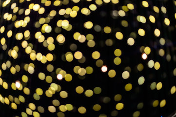 Blurred lights with bokeh effect Background