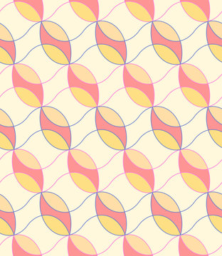 Geometric seamless pattern background. © noppanun