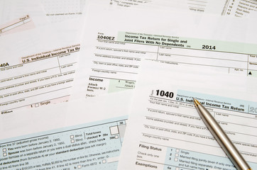 Tax Form 1040, close-up