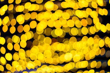 Blurred lights with bokeh effect Background