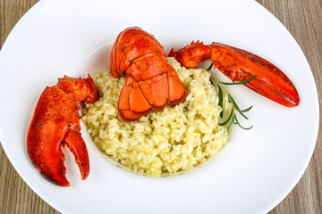 Risotto with lobster