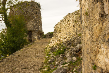Fototapeta na wymiar Anakopia fortress in Abkhazia New Athos