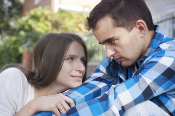 Fototapeta premium conflict in young family