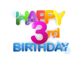 Happy 3rd Birthday Title