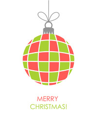 Christmas bauble ornament vector