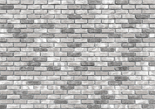 Fototapeta brick wall texture or background, gray