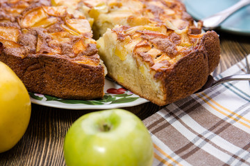 Homemade Organic Apple Pie Dessert Ready to Eat