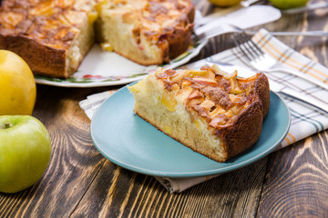 Homemade Organic Apple Pie Dessert Ready to Eat