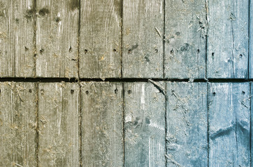 Alte Holzwand, blau, braun, Hintergrund, Textur, Vintage