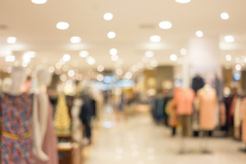 Abstract blur fashion mall interior - 96617492