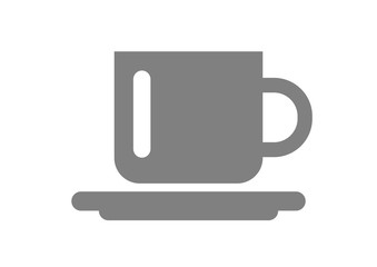 Cup vector icon on white background