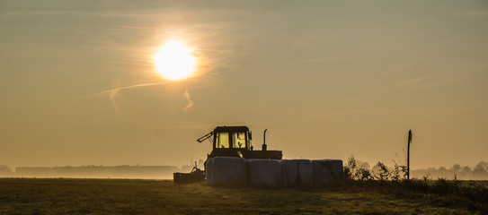 Alter Traktor im Morgennebel © Animaflora PicsStock