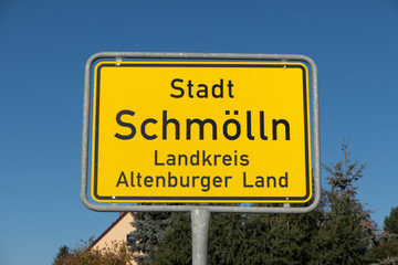 Ortstafel Schm&ouml;lln
