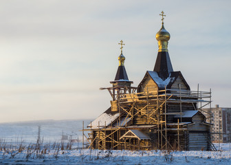 Строительство храма святителя Луки в Норильске