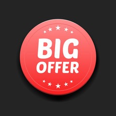 Big Offer Round Label