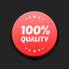 100% Quality Round Label