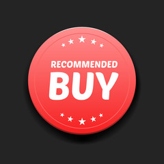 Recommended Buy Round Label